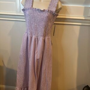 NWT Eliza J purple and white dress size 8